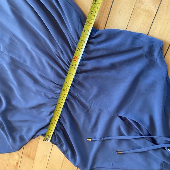 SOLD **********Lulu’s chiffon blue waist tie maxi dress - Picture 10 of 11